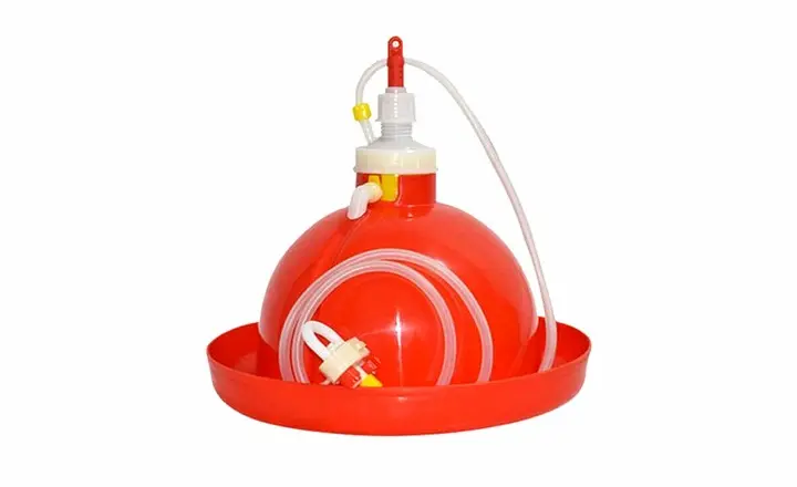 Bell drinker for poultry farm drinking water system