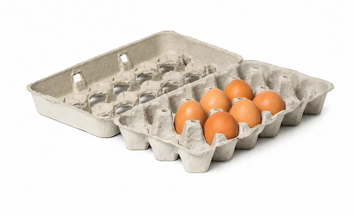 paper egg cartons for farm egg packing and delivery