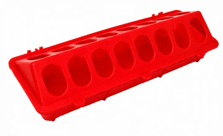 poultry feeding trough for chicken and duck feeding