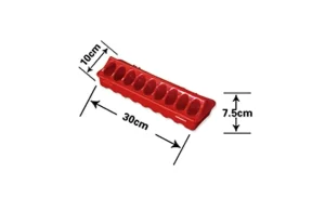 30cm Plastic Chick Feeding Trough