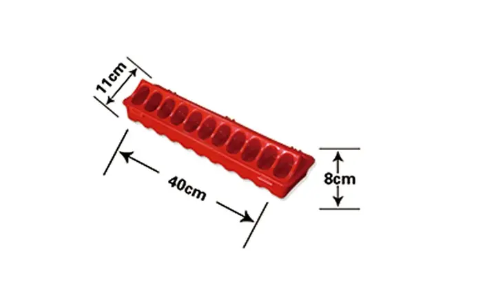 LL-AA-11 40cm Plastic Poultry Feeding Trough