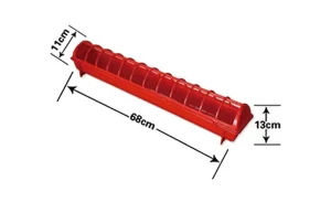 68cm Plastic Poultry Feeding Trough