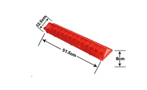 51.5cm Plastic Poultry Feeding Trough