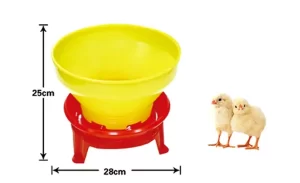 5kg Raised Open-Top Baby Chick Feeder