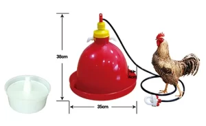 Automatic Bell Poultry Drinker – Ø35 × 38 cm