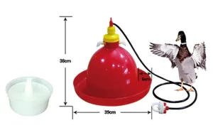 Automatic Bell Poultry Drinker – Ø39 × 38 cm
