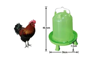 11kg Transparent High-Leg Poultry Drinker