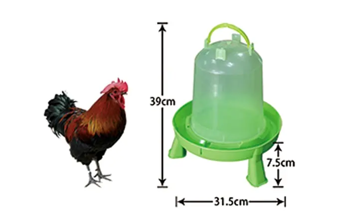 LL-DT03-4D-T 6kg Transparent High-Leg Poultry Drinker
