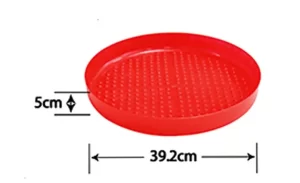 39.2cm High-Edge Chick Feeder Tray