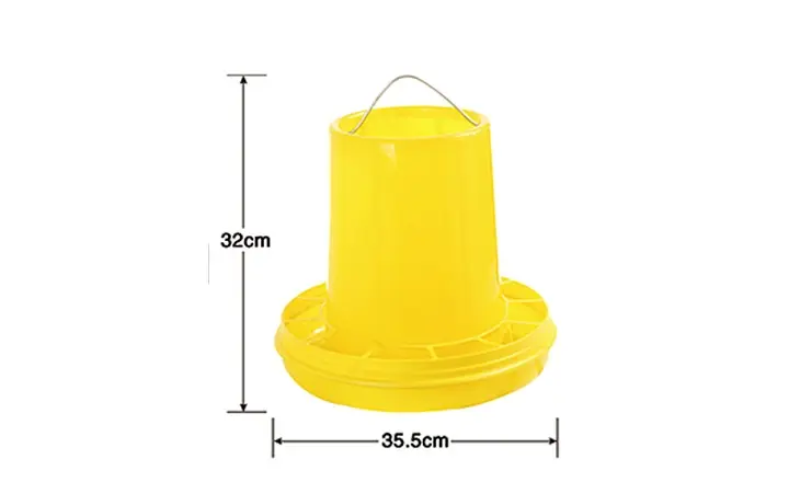 LL-FT06 8kg Hanging Poultry Feeder with Wide Feeding Openings – Ø35.5 × 32 cm