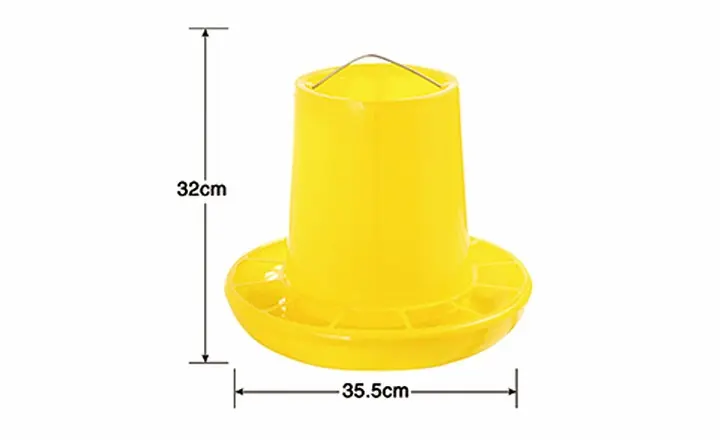 LL-FT06A 8kg Hanging Poultry Feeder with Fine Feeding Grille – Ø35.5 × 32 cm