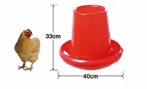 High-Edge 10kg Duck Feeder – Ø40 × 33 cm