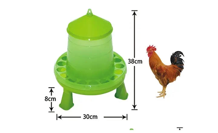 LL-FTN-4-4D 4kg Raised Transparent Chicken Feeder