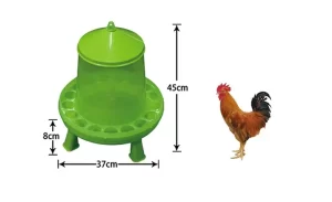 8kg Raised Transparent Chicken Feeder
