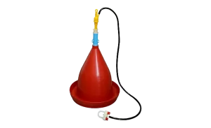Top-Fill Hanging Poultry Bell Drinker for Large Poultry